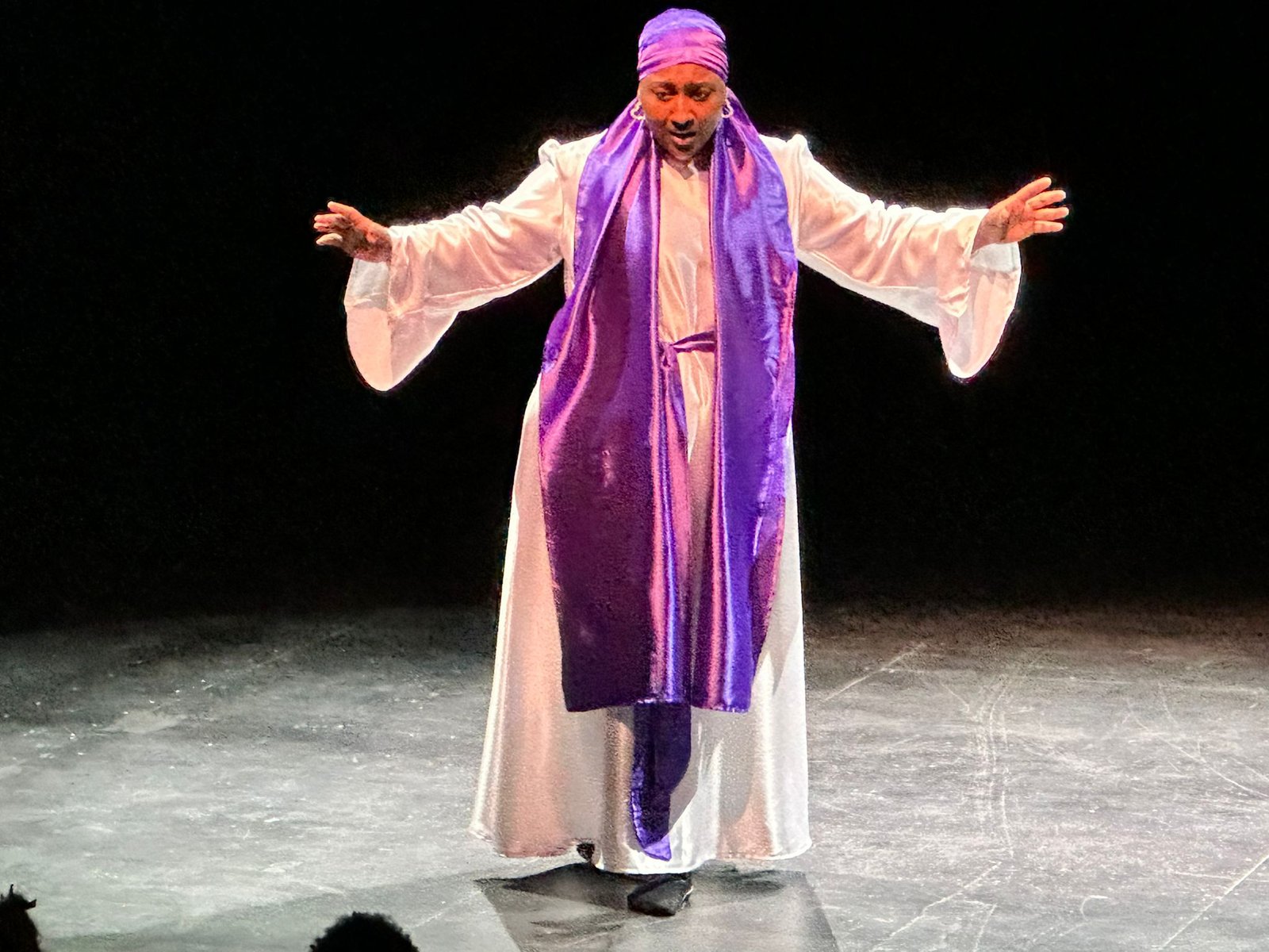 A performer in The Journey
