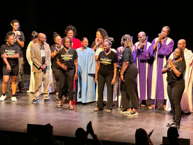 GAPAS cast applauding onstage at the July 2025 performance